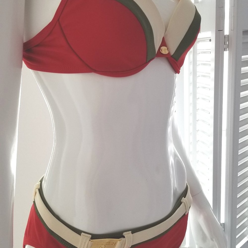 St. John Sport 2-Piece Swimsuit Bikini Resort Sz8